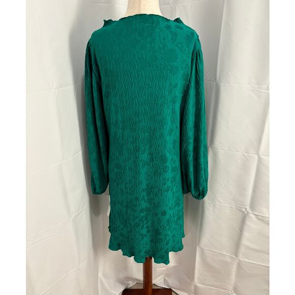 NWT Maggy London long sleeve ruffle hem dress - S - Picture 2 of 7